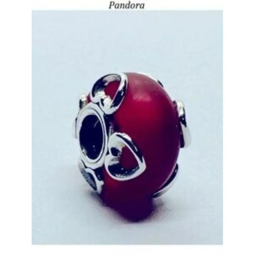 Pandora Red and Silver Bracelet Charm